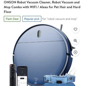 Robot vacuum and mop cleaner. Wifi capable *barely used*